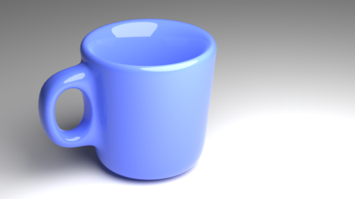 Blue mug